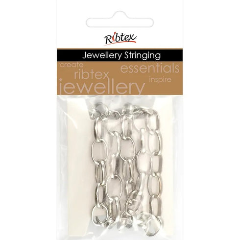 12mm x 7mm Metal Alloy Oval Link Chain